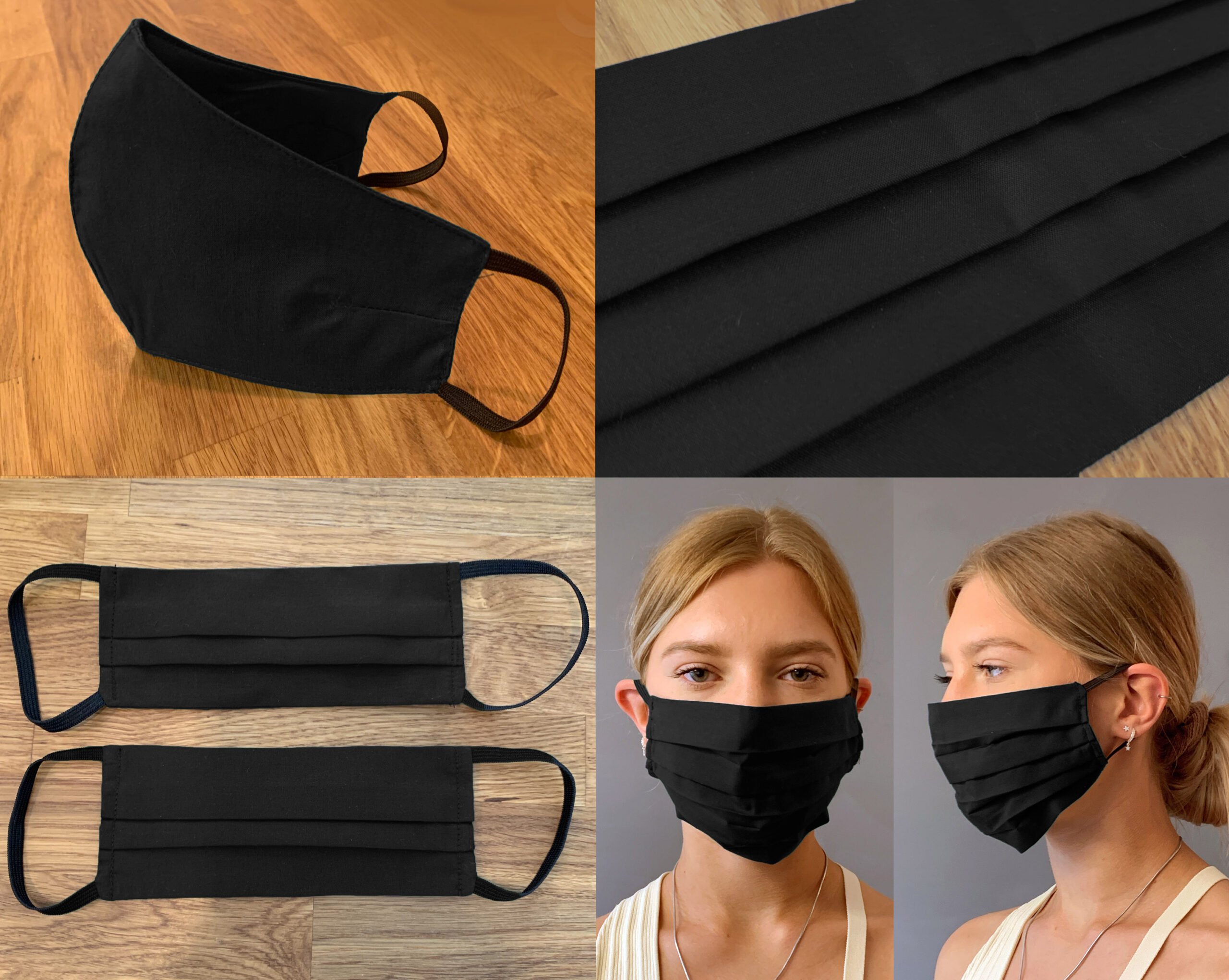 Black Face Mask Covering