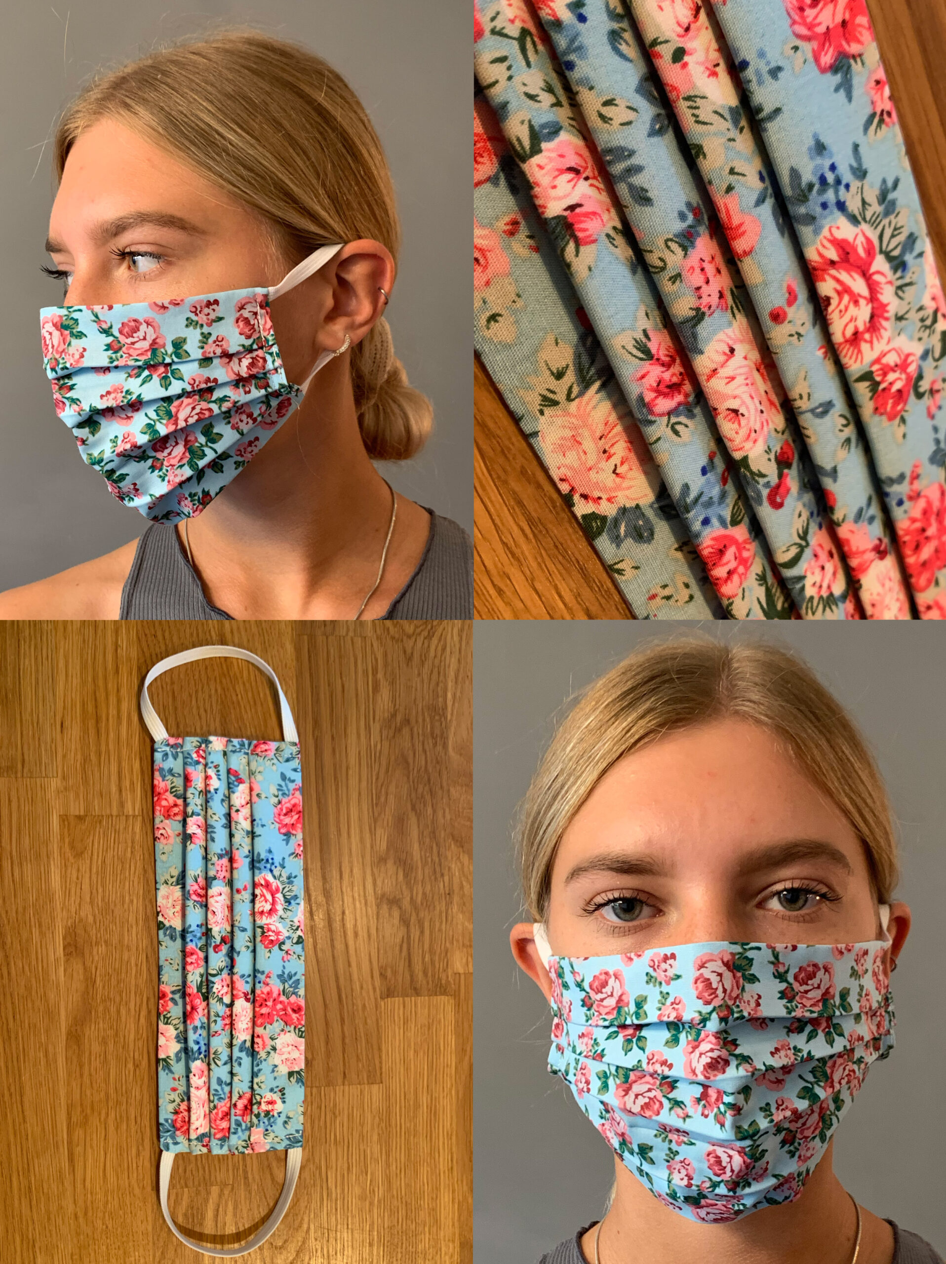 Rose Floral Face Mask NEW AND LIMITED