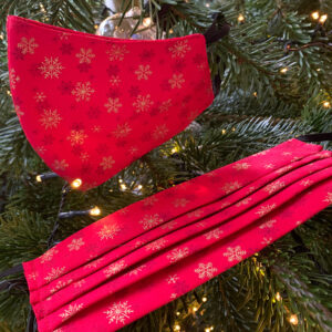 RedGold Snowflake Face Mask