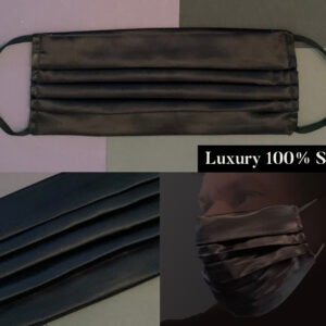 Black Silk Face Mask