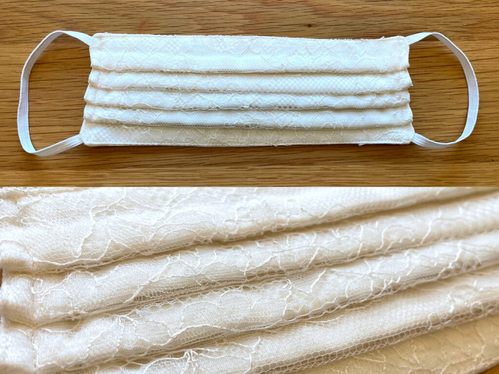 Ivory Lace Bridal Face Mask
