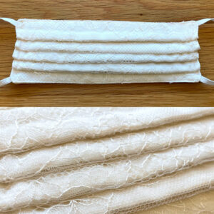 Ivory Lace Bridal Face Mask