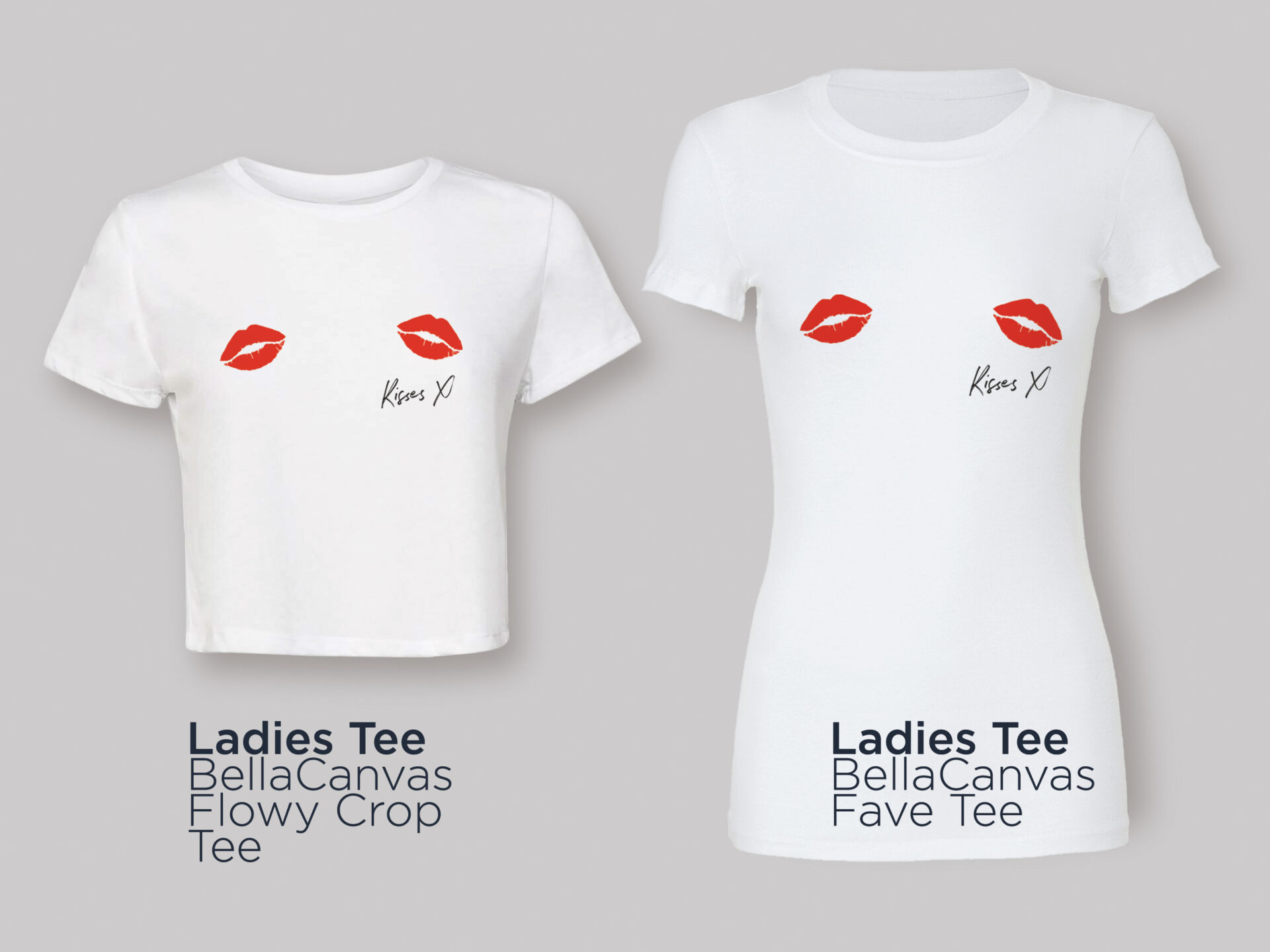 Kisses Ladies T-shirt